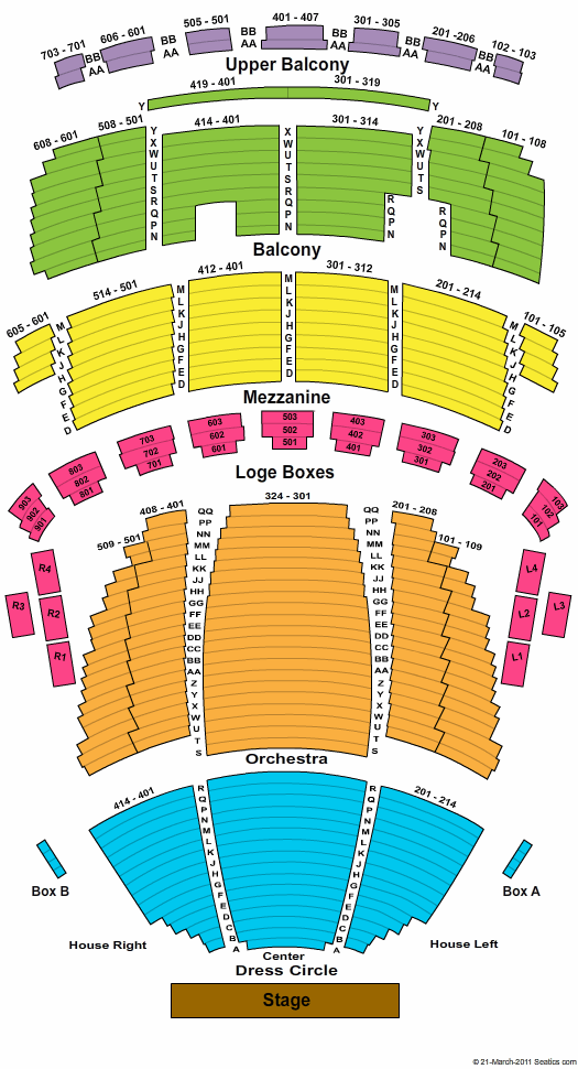 Connor Palace Theatre End Stage Seating Chart