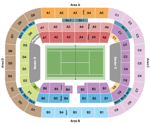 Palacio de Deportes Jose María Martin Carpena Tennis Seating Chart