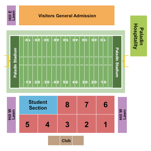 Furman Football Stadium Seating Chart