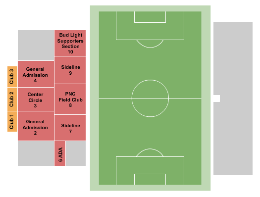 Paladin Stadium Soccer - Liberty Seating Chart