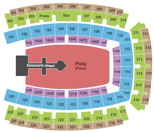 Palau Sant Jordi Madonna Seating Chart