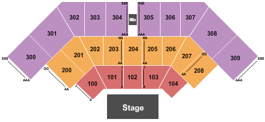 Palazzo Ballroom At the Venetian Las Vegas End Stage Seating Chart