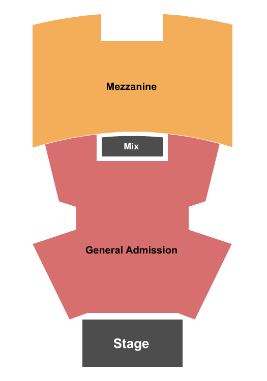 Palladium Times Square GA Floor - Reserved Mezz Seating Chart