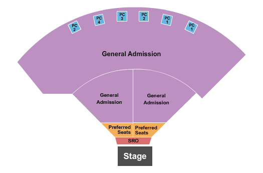 Palmdale Amphitheatre GA/Preferred Seating Chart