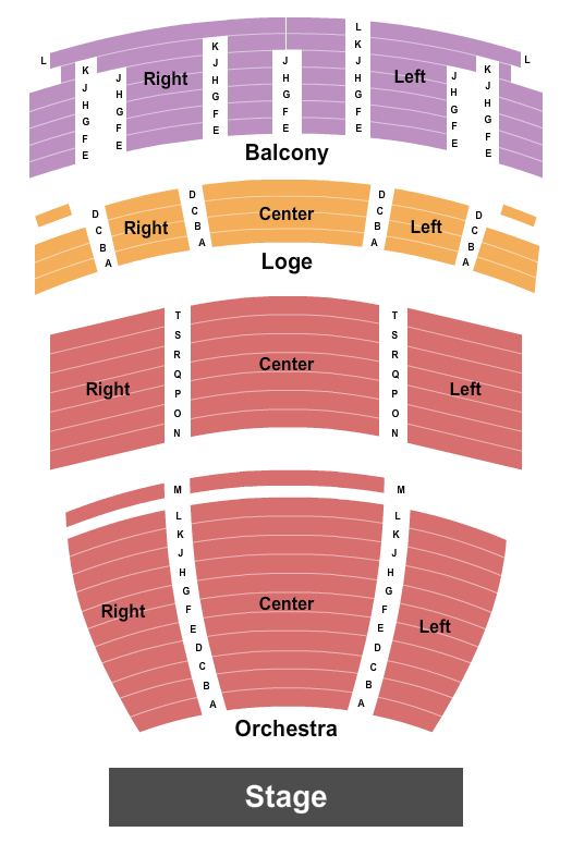 Palmer Auditorium End Stage Seating Chart