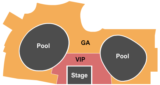 Palms Pool at Palms Casino Resort GA/VIP Seating Chart