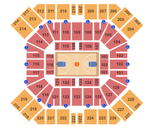 Pan American Center Basketball Seating Chart