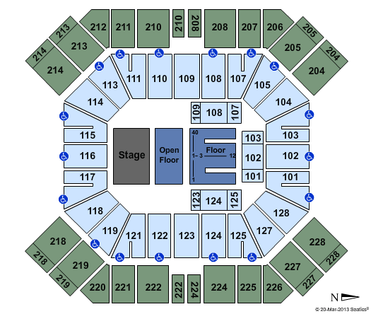 Pan American Center Jason Aldean Seating Chart