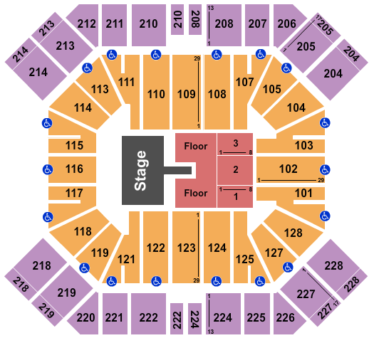 Pan American Center Jon Pardi Seating Chart