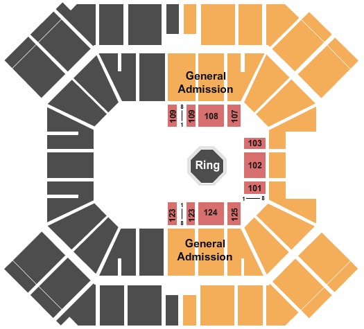 Pan American Center MMA 2 Seating Chart