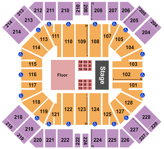 Pan American Center Movimento Alterado Seating Chart