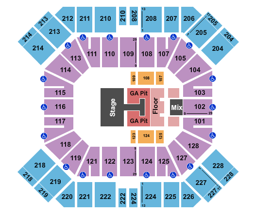 Pan American Center Old Dominion Seating Chart