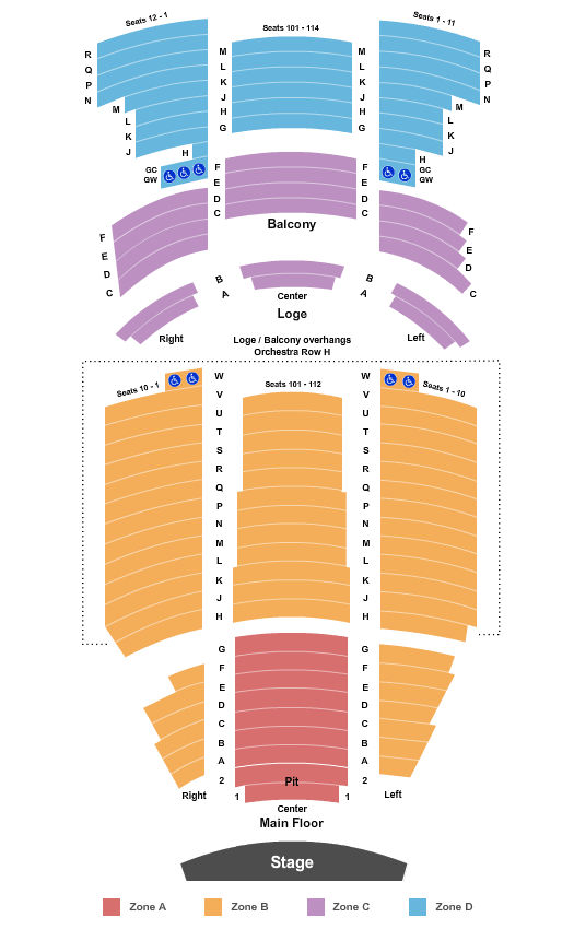 Pantages Theatre - MN Seating Chart