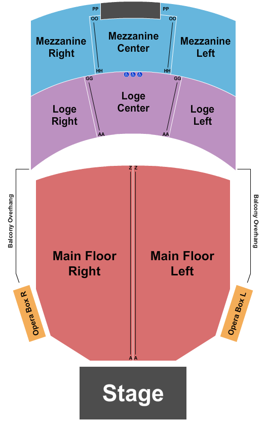 Pantages Theatre - Tacoma Seating Chart