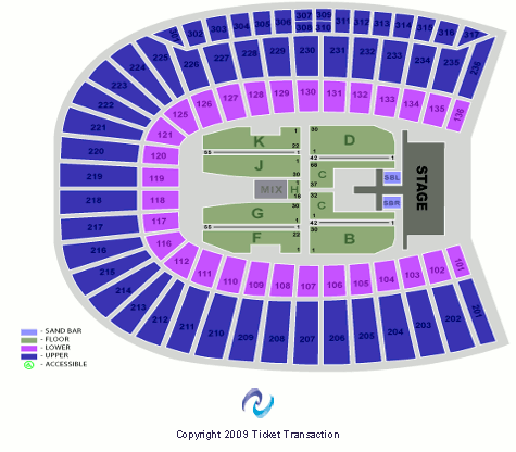 L&N Federal Credit Union Stadium End Stage Seating Chart