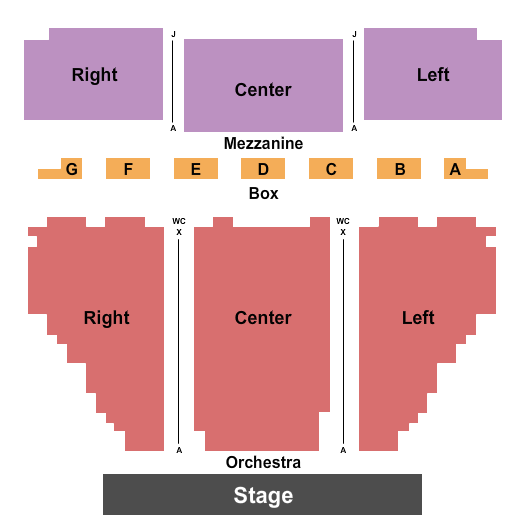 Paper Mill Playhouse Seating Map