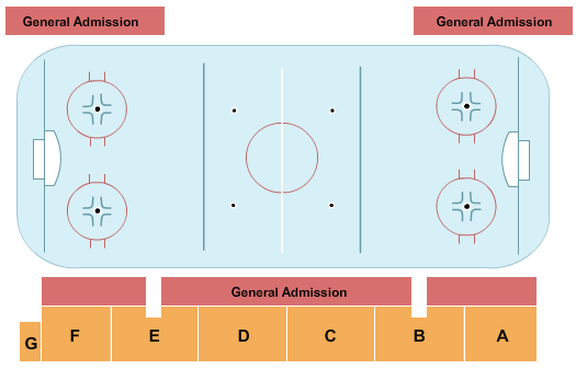 Paradise Double Ice Complex Hockey Seating Chart