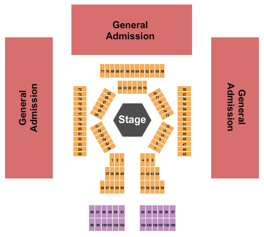 Paragon Casino Resort Atlas Fights - MMA Seating Chart