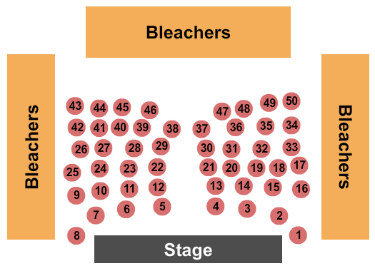 Paragon Casino Resort Endstage Tables Seating Chart