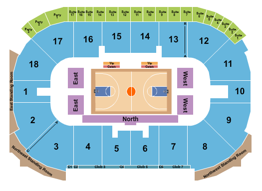 Paramount Fine Foods Centre Basketball 2 Seating Chart