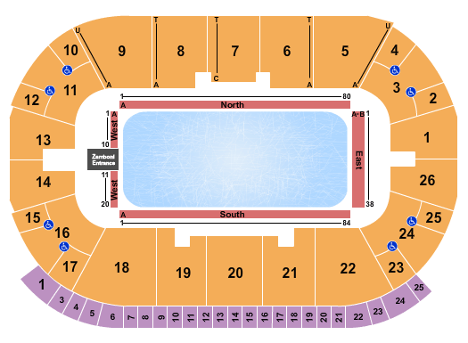 Paramount Fine Foods Centre Thank You Canada Seating Chart