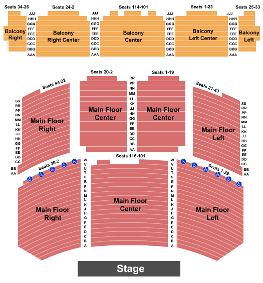 Paramount Theatre Seating Chart & Maps Aurora