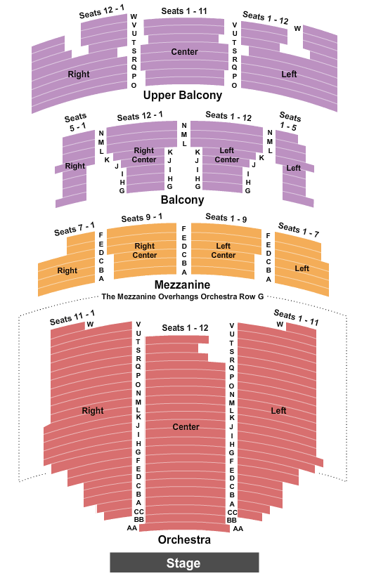Paramount Theatre Seating Chart Austin