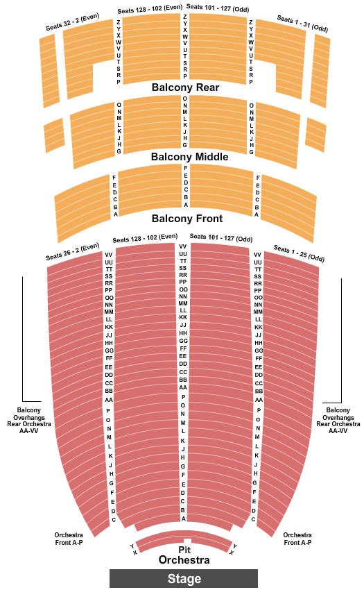 Paramount Theatre Seating Chart Maps Oakland Paramount Theatre Seating Chart Maps Oakland