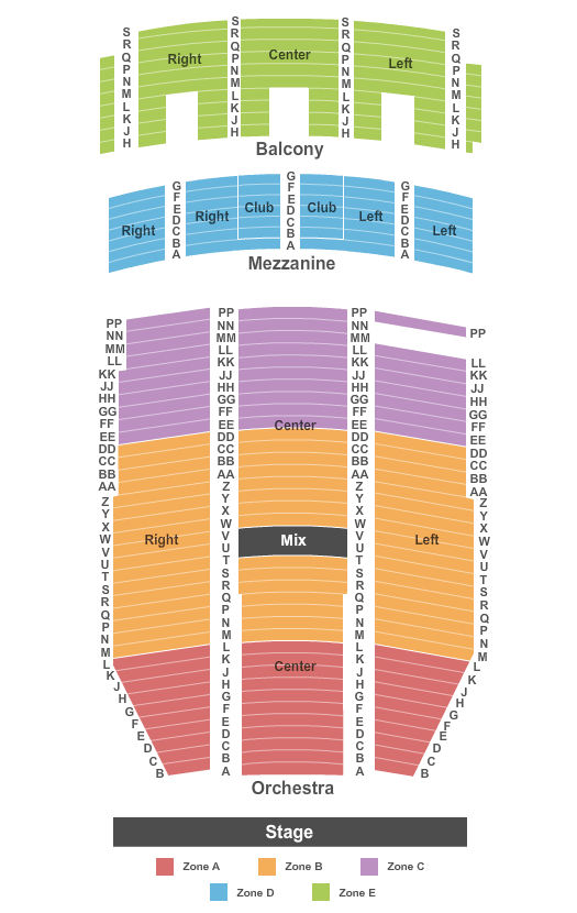 Paramount Denver Seating Chart