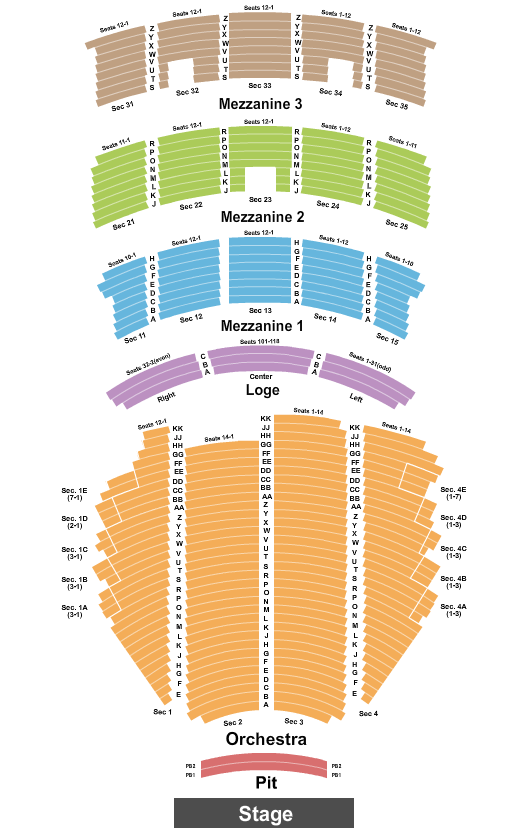 Bonnie Raitt Paramount Theatre - Seattle Seating Chart