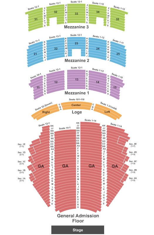 Paramount Theatre - Seattle seating chart event tickets center