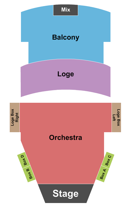 Paramount Theatre Seating Chart Maps Rutland