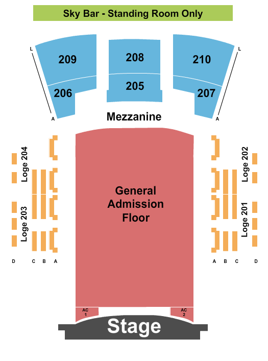 Paramount Theatre - Huntington Seating Chart