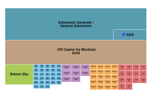 Parc Jean-drapeau Seating Chart