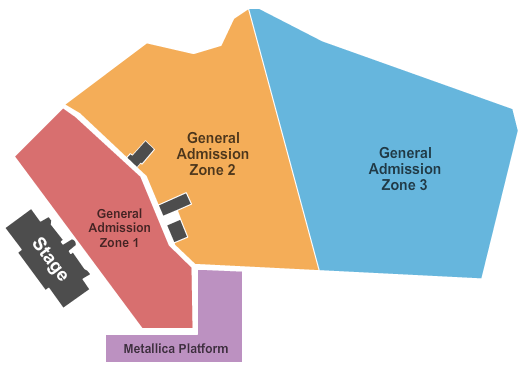 Parc Jean-Drapeau Metallica Seating Chart