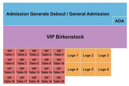 Parc Olympique Seating Chart