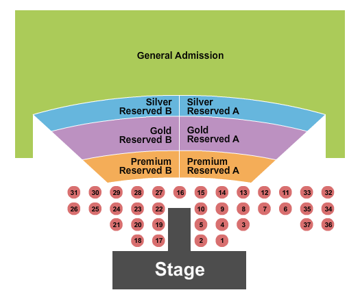 Pier Park Amphitheater Seating Map