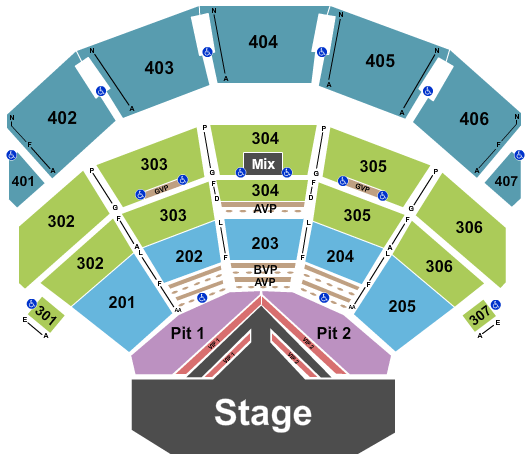 Dolby Live at Park MGM Brittney Spears Seating Chart