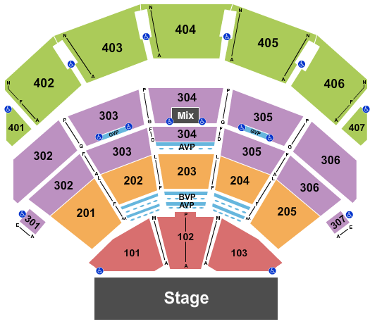 Bruno Mars Concert Seating Chart at the Dolby Live at Park MGM
