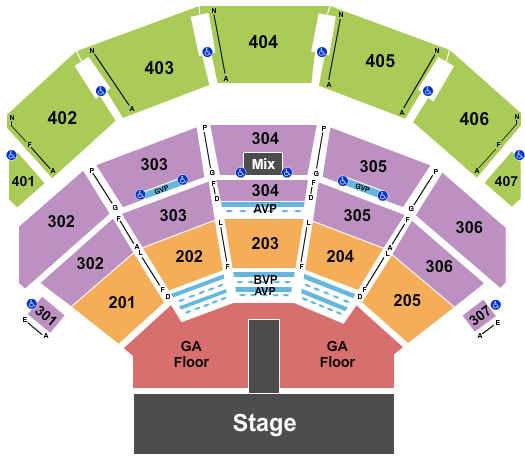 Park Theater At Mgm Seating Chart Las Vegas See Events That Use This Seating Chart Configuration