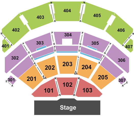 Seating Chart Park Theater Las Vegas