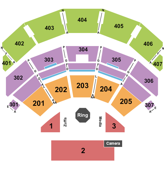 Dolby Live at Park MGM UFC Seating Chart