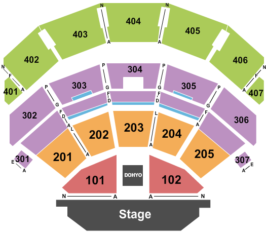 Dolby Live at Park MGM Ultimate Sume League Seating Chart