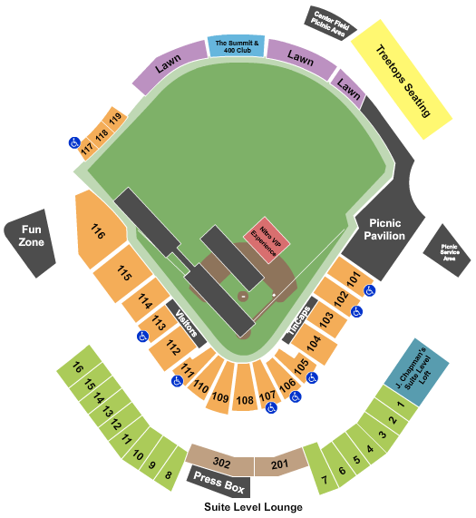 Parkview Field Nitro Circus Seating Chart