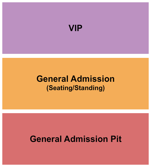 Paso Robles Event Center GA/GA Pit/VIP Seating Chart