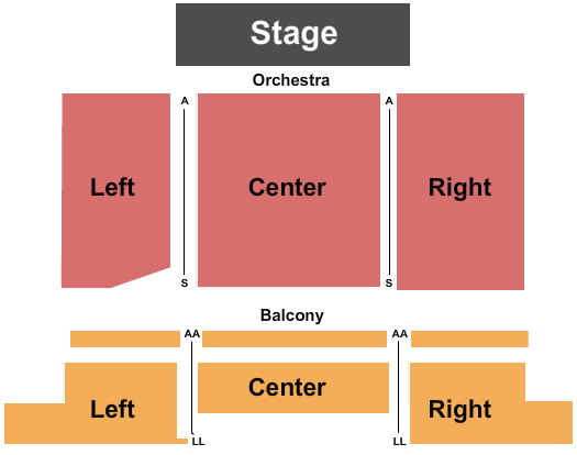 Pasquerilla Performing Arts Center End Stage Seating Chart