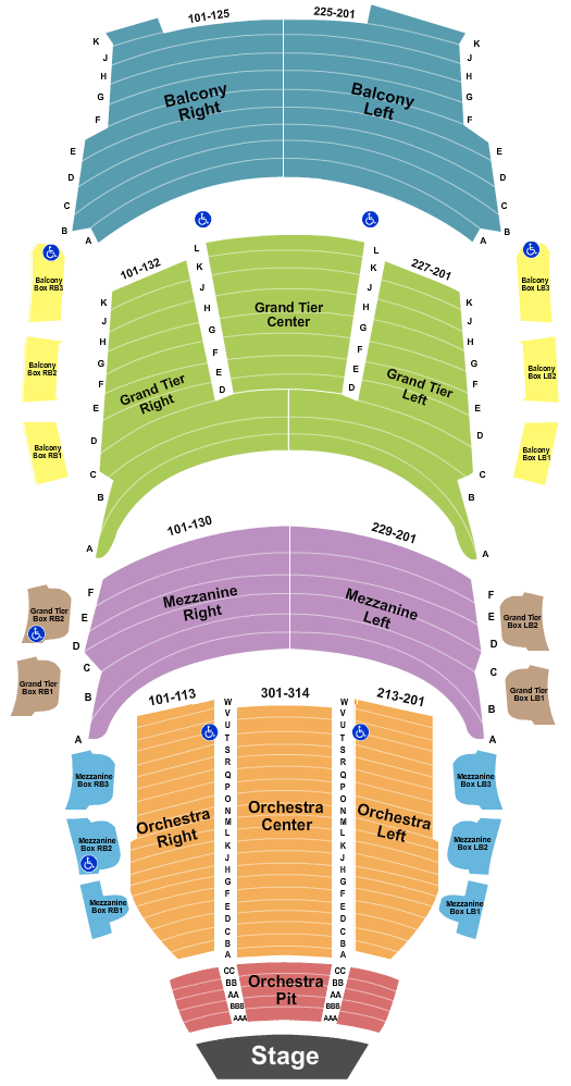 Patricia McBride and Jean-Pierre Bonnefoux Center For Dance End Stage Seating Chart