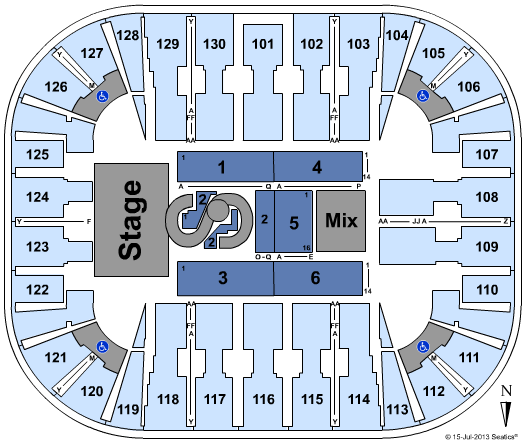 EagleBank Arena Selena Gomez Seating Chart