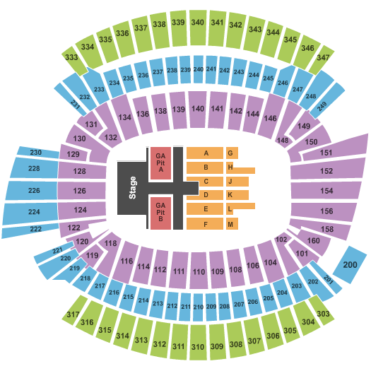 Paycor Stadium Luke Bryan Seating Chart