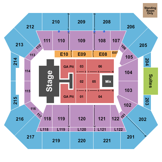 Paul & Alejandra Foster Pavilion Seating Chart